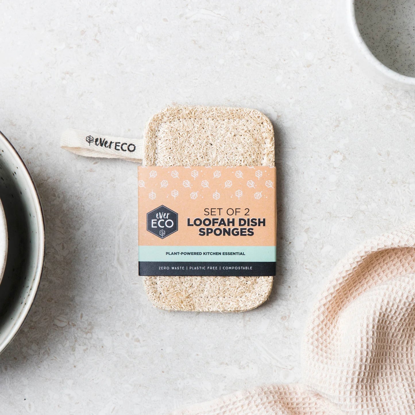 Ever Eco Loofah Dish Sponges (Set of 2)