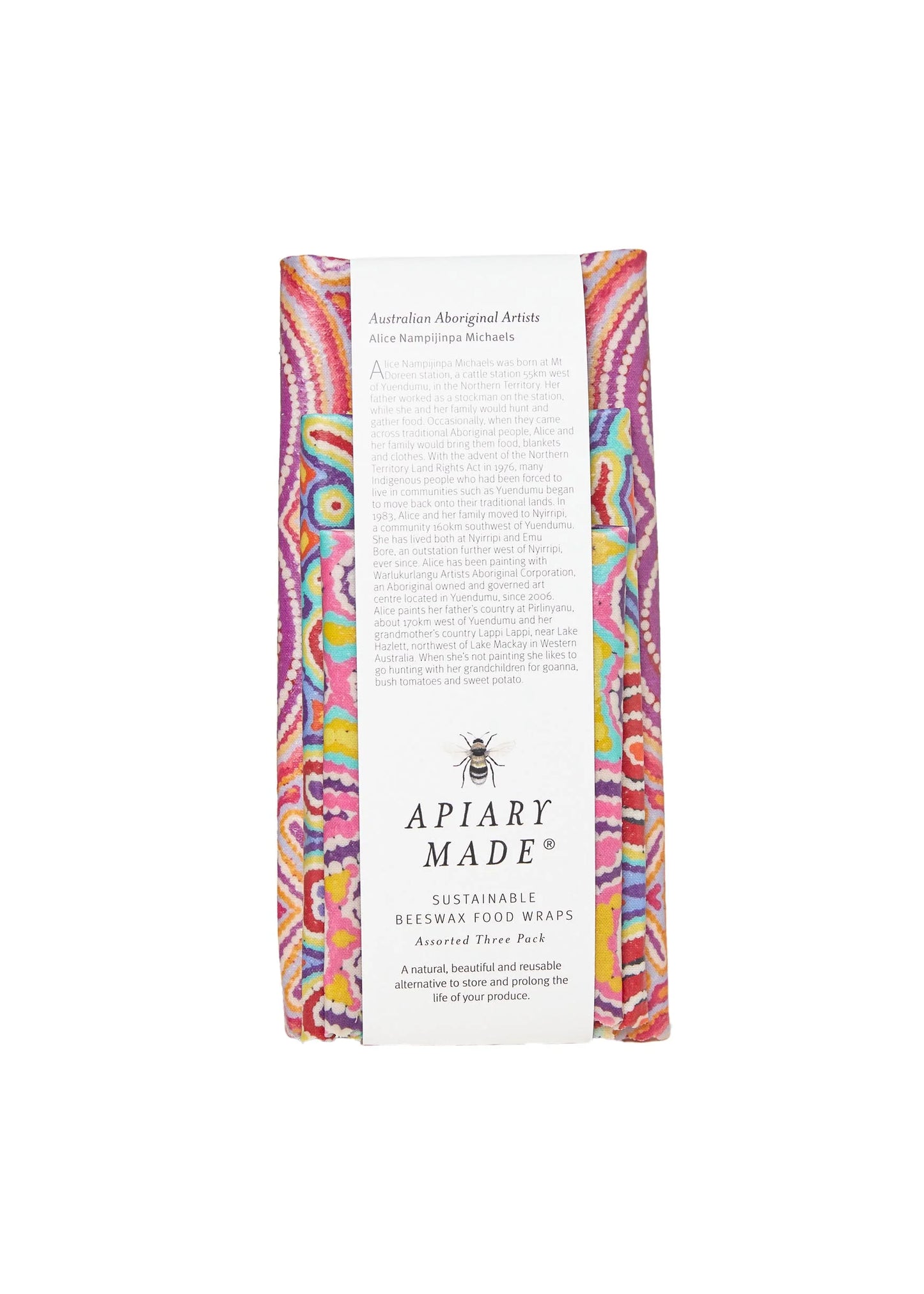 Apiary Made - Beeswax Wraps (Pack of 3)