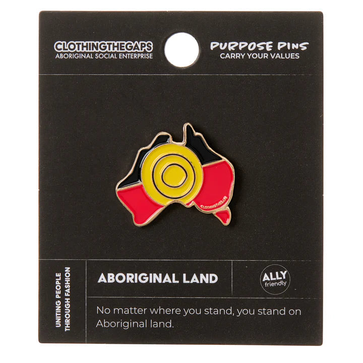 Clothing the Gaps - Aboriginal Land Pin