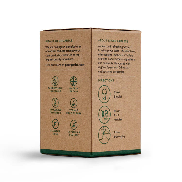 Georganics - Mineral Toothpaste Tablets (Spearmint)