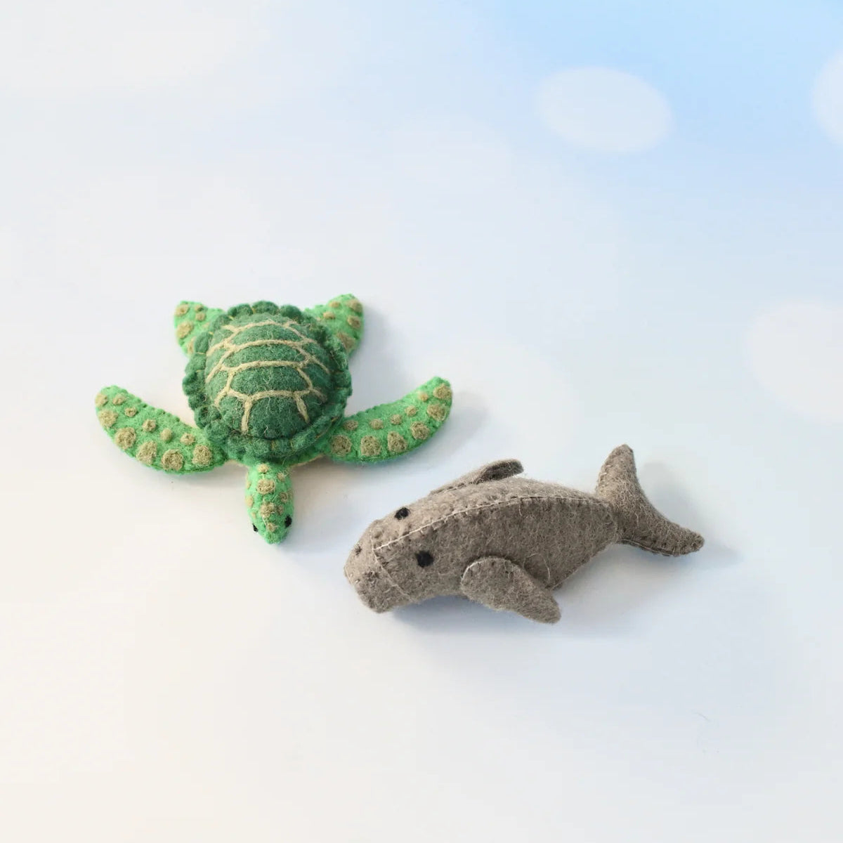 Tara Treasures - Waru & Dhangal (Sea Turtle & Dugong) Finger Puppets Set