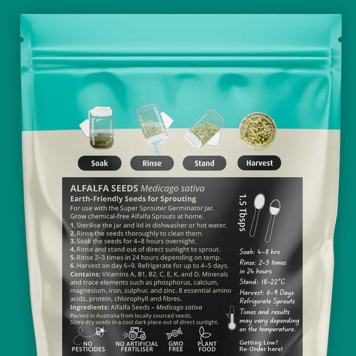 Untamed Health - Alfalfa Sprouting Seeds