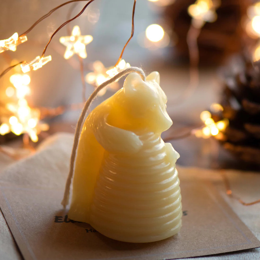 Elliot's Treasures - Bear and Hive Beeswax Candle