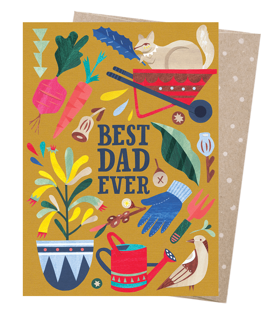 Earth Greetings - Greeting A5 Cards | Best Dad Gardener