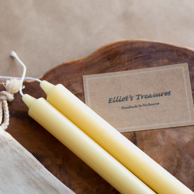 Elliot's Treasures - Colonial Taper Beeswax Candle