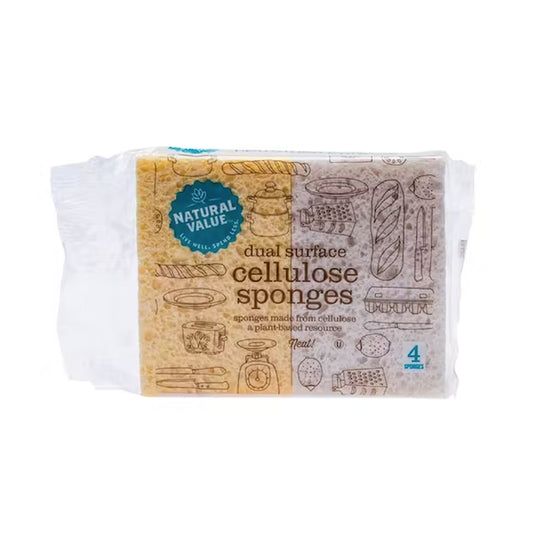 Natural Value Dual Surface Cellulose Sponges
