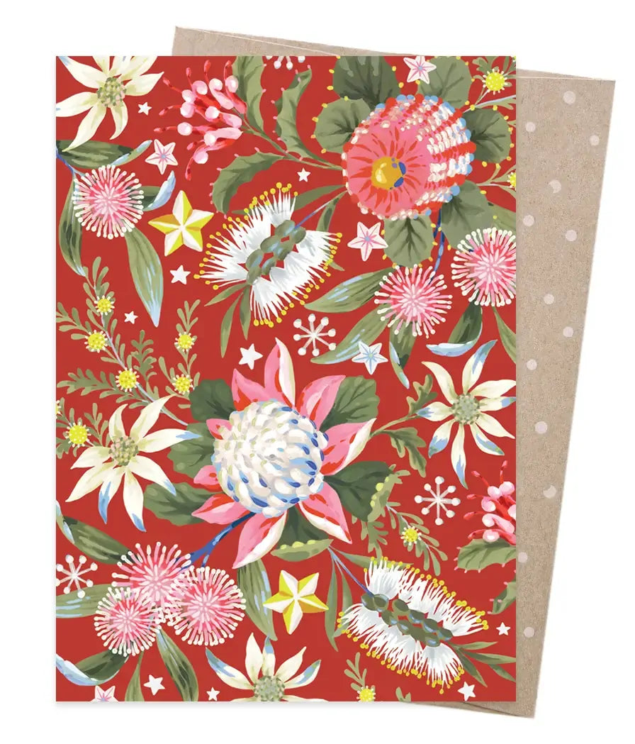 Earth Greetings - Greeting A5 Cards | Christmas Flora