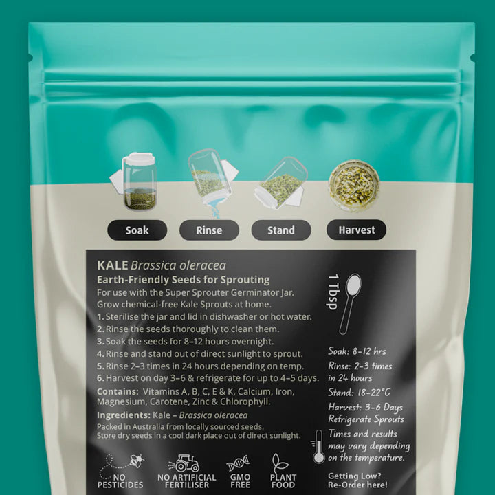 Untamed Health - Kale Sprouting Seeds