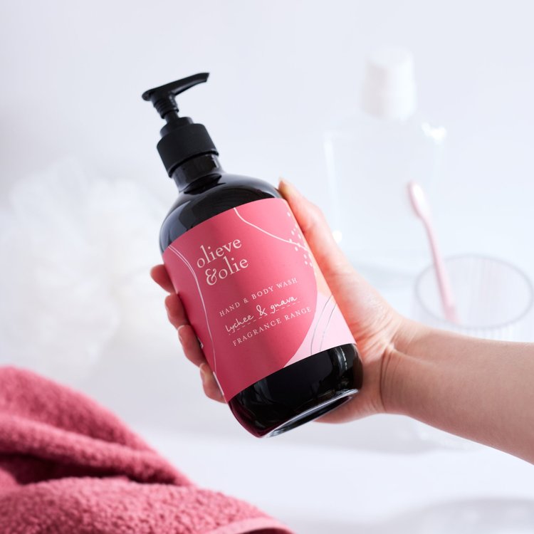 Olieve & Olie - Limited Edition Hand & Body Wash (Lychee & Guava)