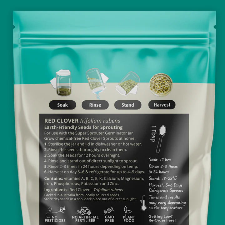 Untamed Health - Red Clover Sprouting Seeds