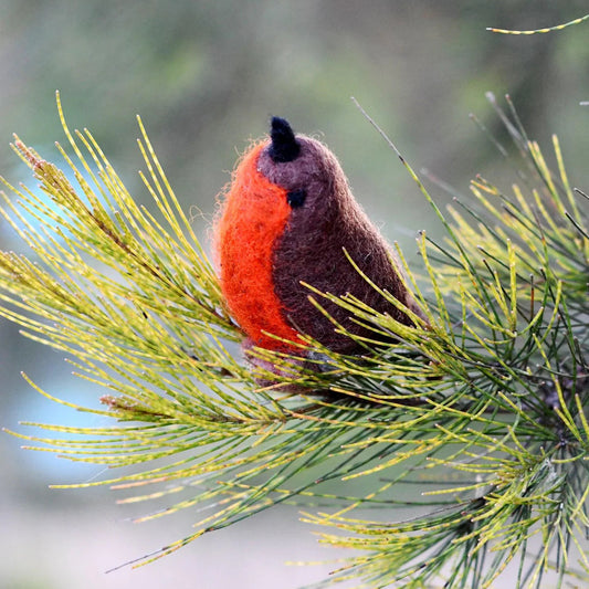 Tara Treasures - Felt Robin Bird