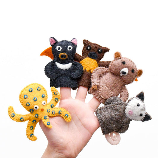 Tara Treasures Australian Animals E - Finger Puppet Set