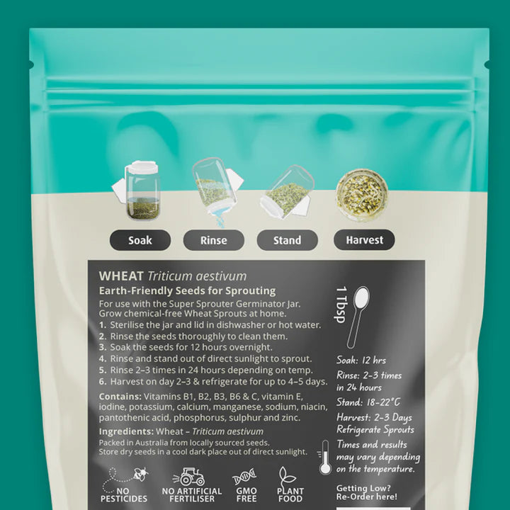 Untamed Health - Wheat Sprouting Seeds