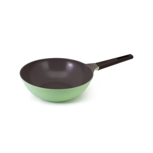 Neoflam Nature+ 30cm Wok Pan Induction Apple Green