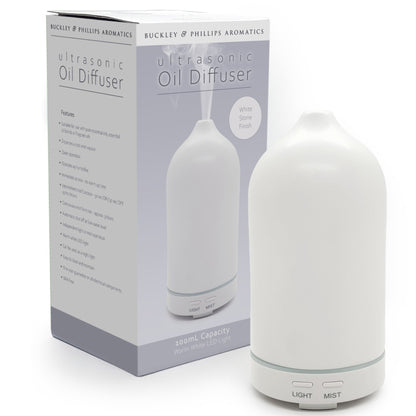 Buckley & Phillips Aromatics - Ultrasonic Oil Diffuser (White Stone)