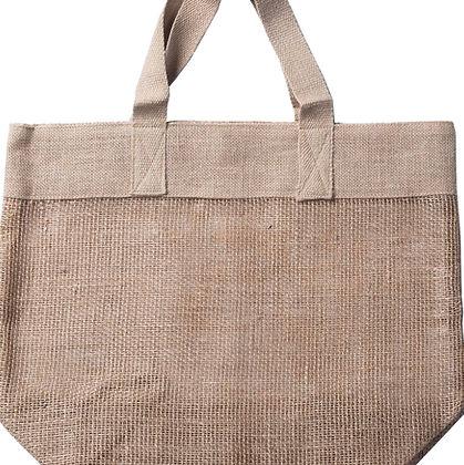 Apple Green Duck Jute Mesh Bag