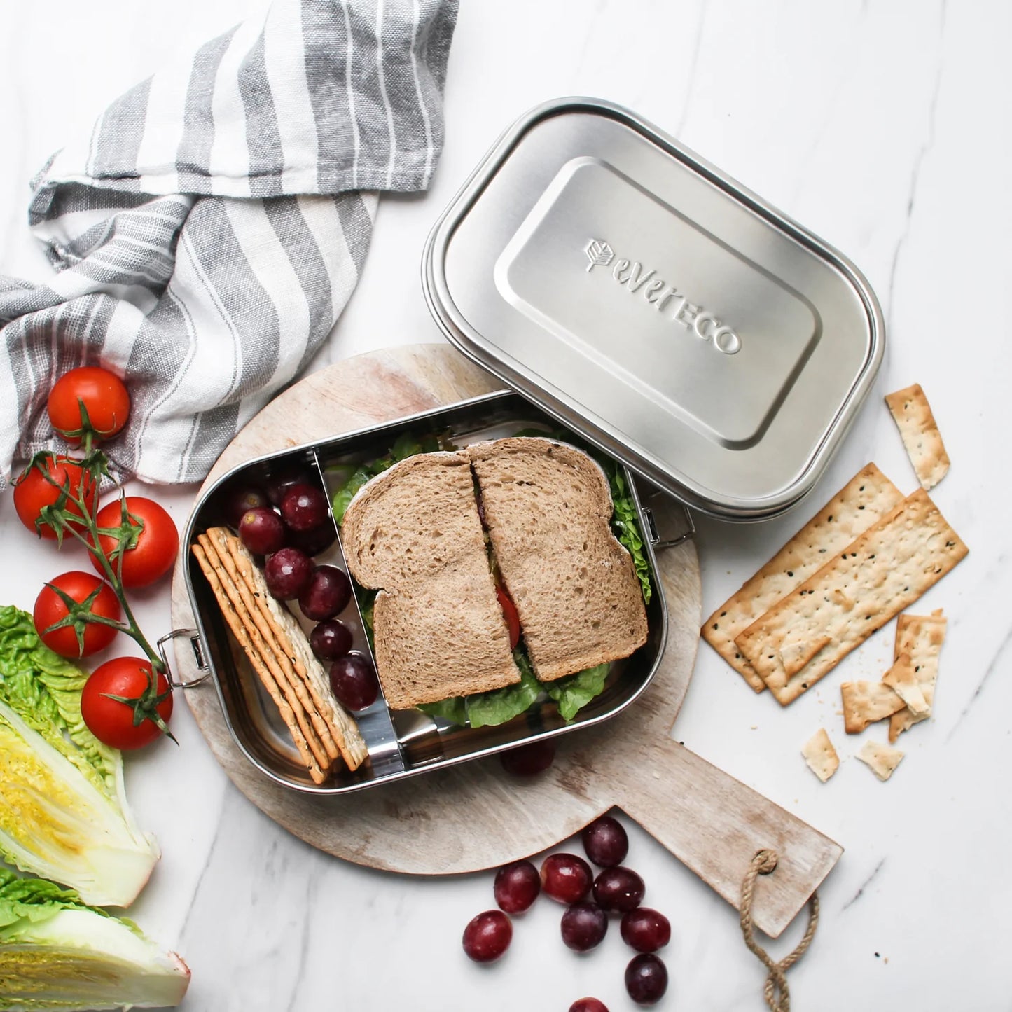 Ever Eco 2 Compartment Bento Box - 1400ml