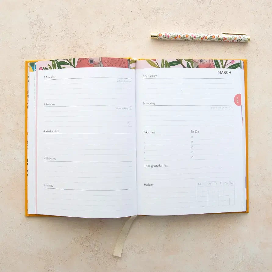 Earth Greetings - 2026 Planner (Wattle)