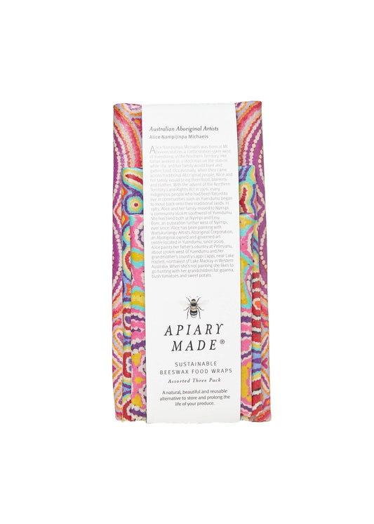 Apiary Made - Beeswax Wraps (Pack of 3)
