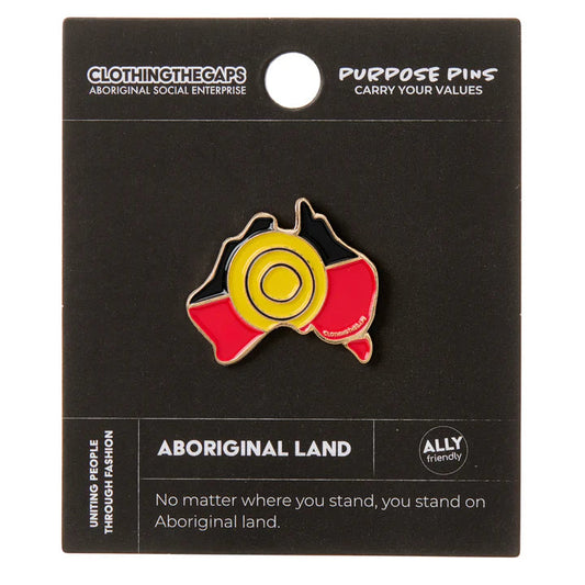 Clothing the Gaps - Aboriginal Land Pin