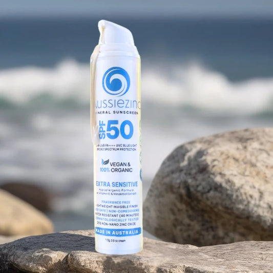 AussieZinc - Extra Sensitive SPF50+ Organic Mineral Sunscreen
