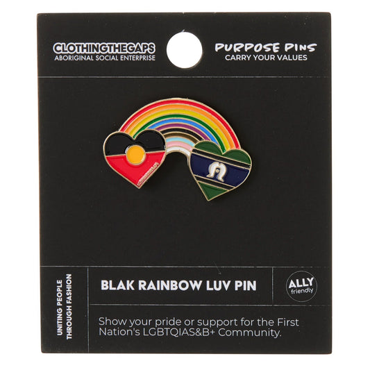 Clothing the Gaps - Blak Rainbow Luv Pin