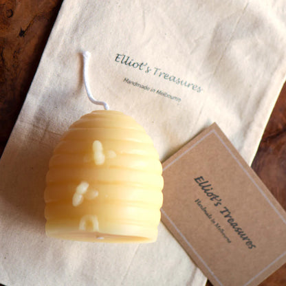 Elliot's Treasures - Buzzing Bee Skep Beeswax Candle