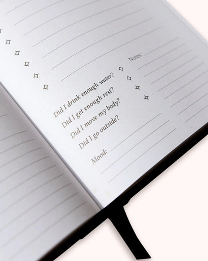 Dreamy Moons - 2026 Daily Planner (Onyx Black)