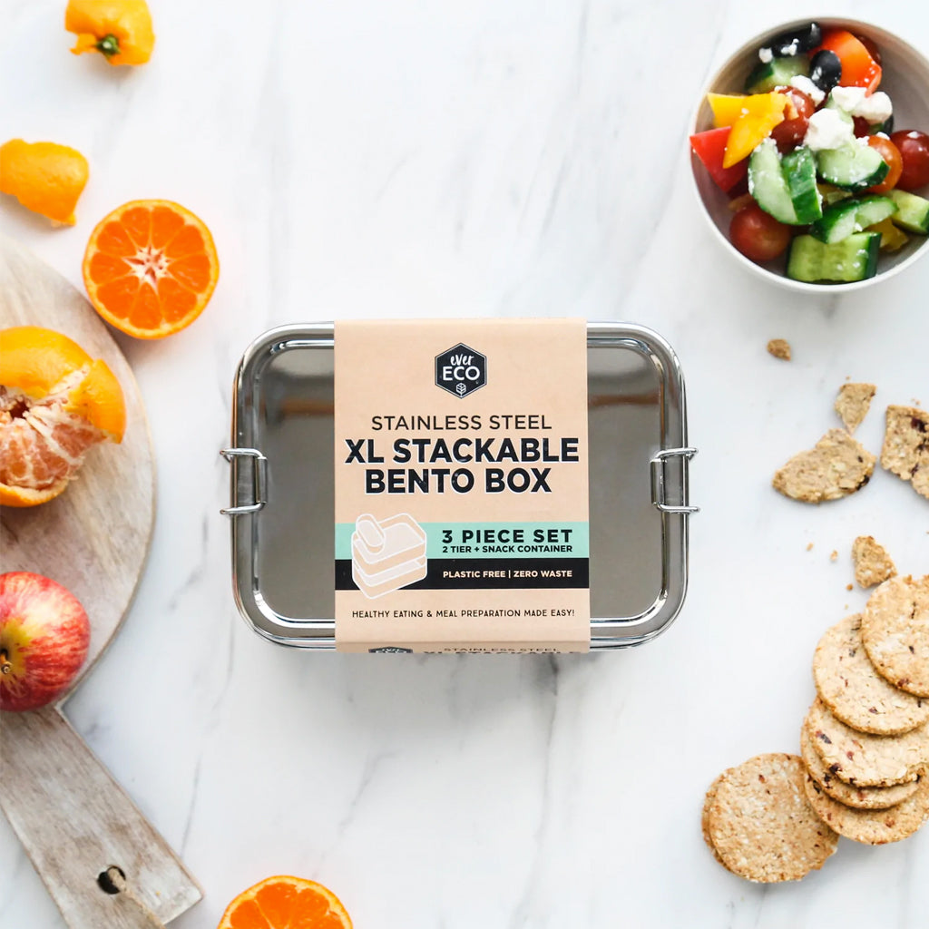 Ever Eco Stackable Bento Boxes 2 Tier + Mini Container