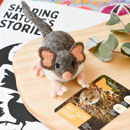 Tara Treasures - White-Footed Dunnart Felt Toy
