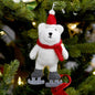 Tara Treasures - Polar Bear with Ice Skates Ornament
