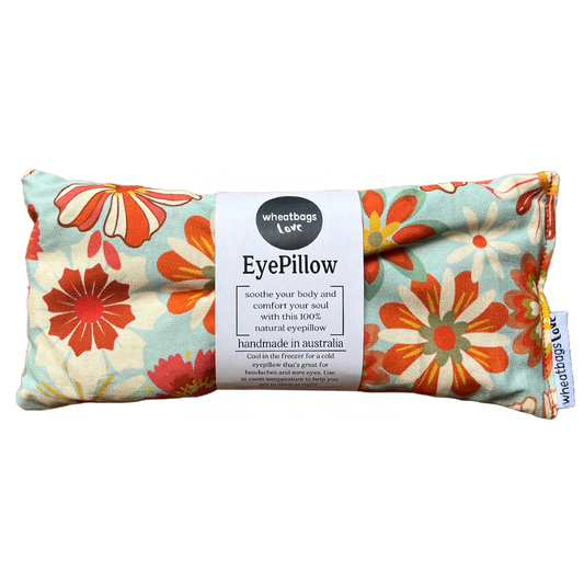 Wheatbags Love - Eyepillow | Groovy Flowers (Khaki)