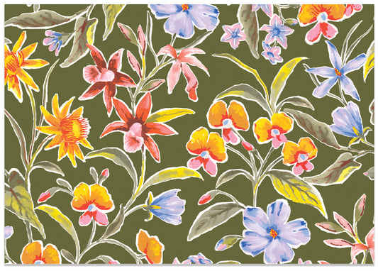 Earth Greetings - Recycled Folded Wrapping Paper | Wildflower Wander