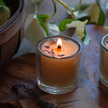 Elliot's Treasures - Lavender Scented Pot Beeswax Candle
