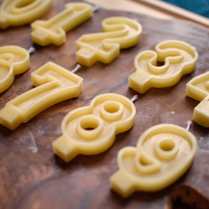 Elliot's Treasures - Beeswax Birthday Number Candles