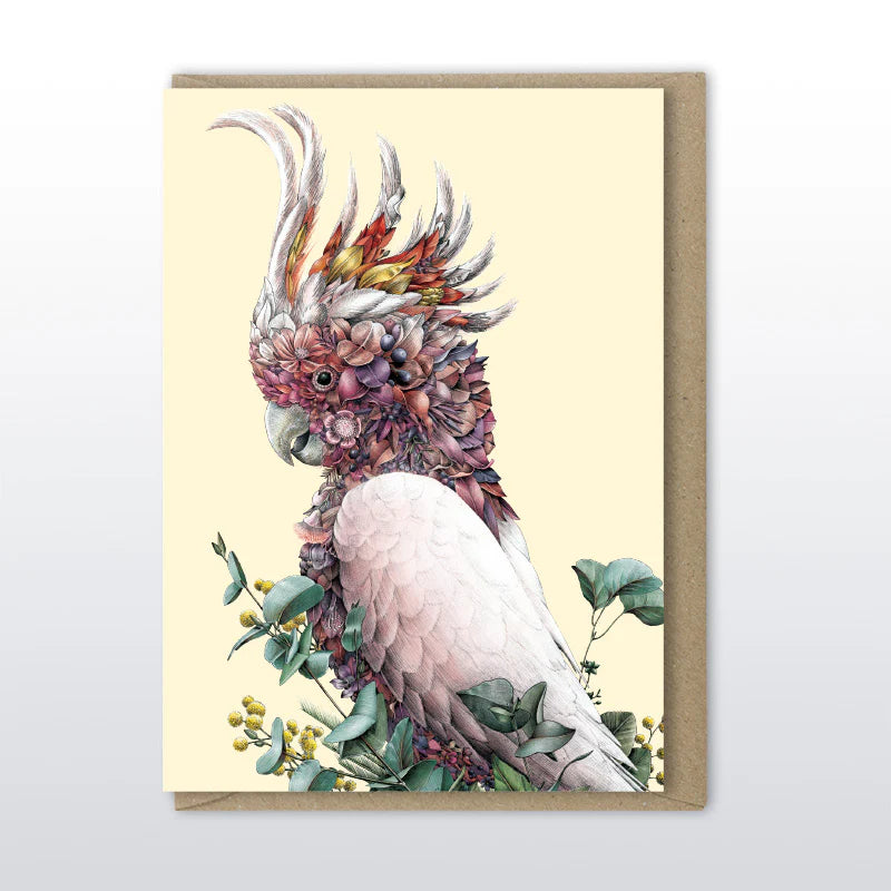 Marini Ferlazzo - Pink Cockatoo Greeting Card