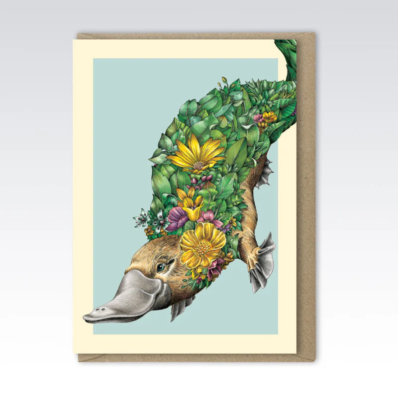 Marini Ferlazzo - Platypus Bushwalk Greeting Card