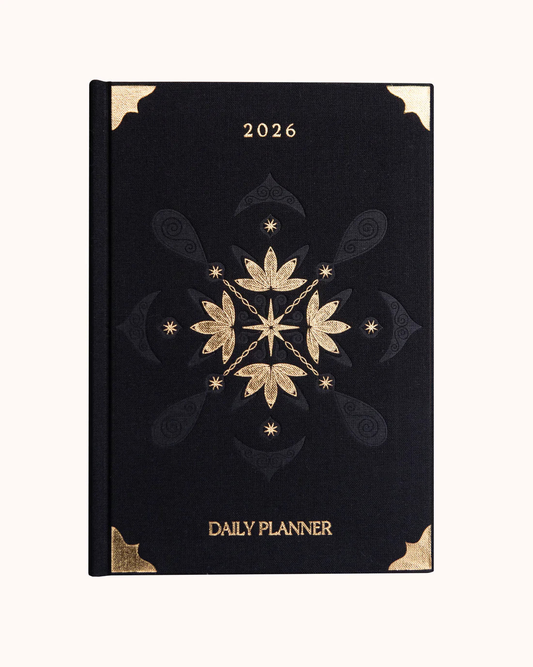 Dreamy Moons - 2026 Daily Planner (Onyx Black)