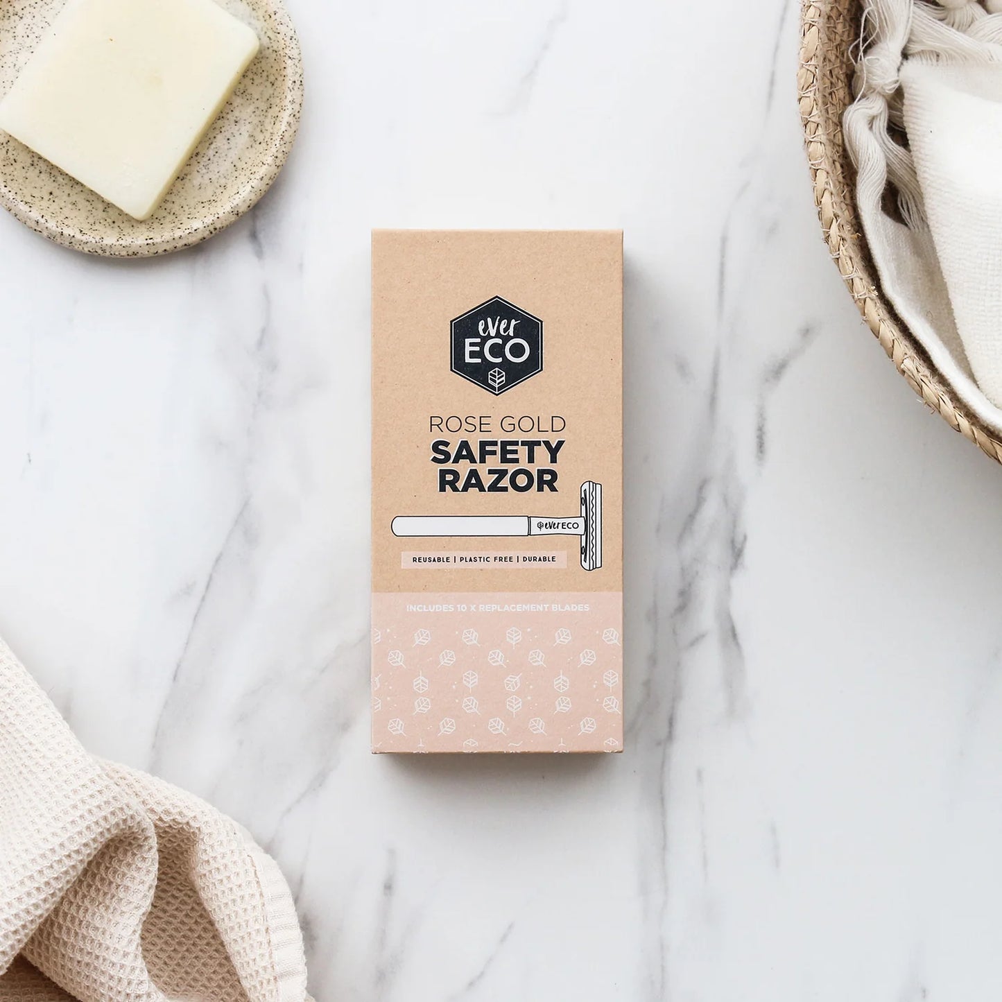 Ever Eco Matte Safety Razors with Replacement Blades