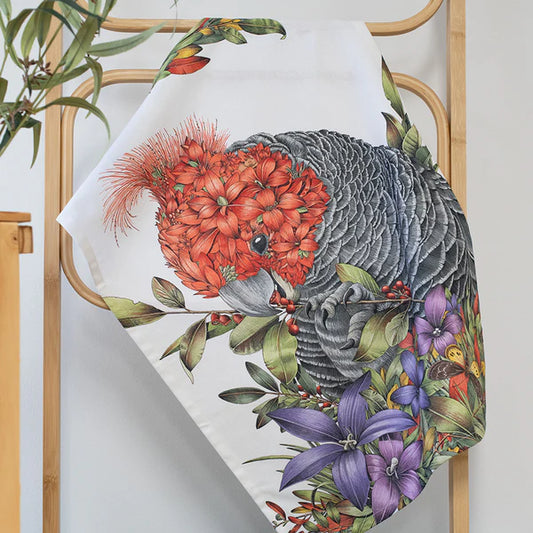 Marini Ferlazzo - Gang-Gang Cockatoo Cotton Tea Towel