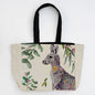 Marini Ferlazzo - Grey Kangaroo Portrait Canvas Tote Bag