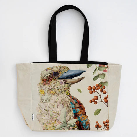 Marini Ferlazzo - Kookaburra Portrait Canvas Tote Bag