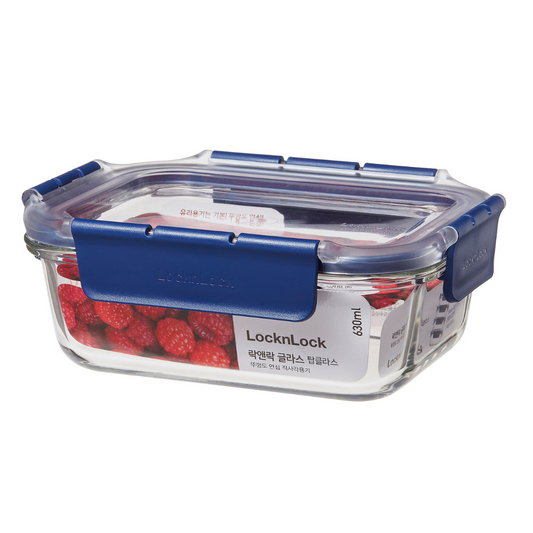 LocknLock - Glass Rectangular Container (630ml)