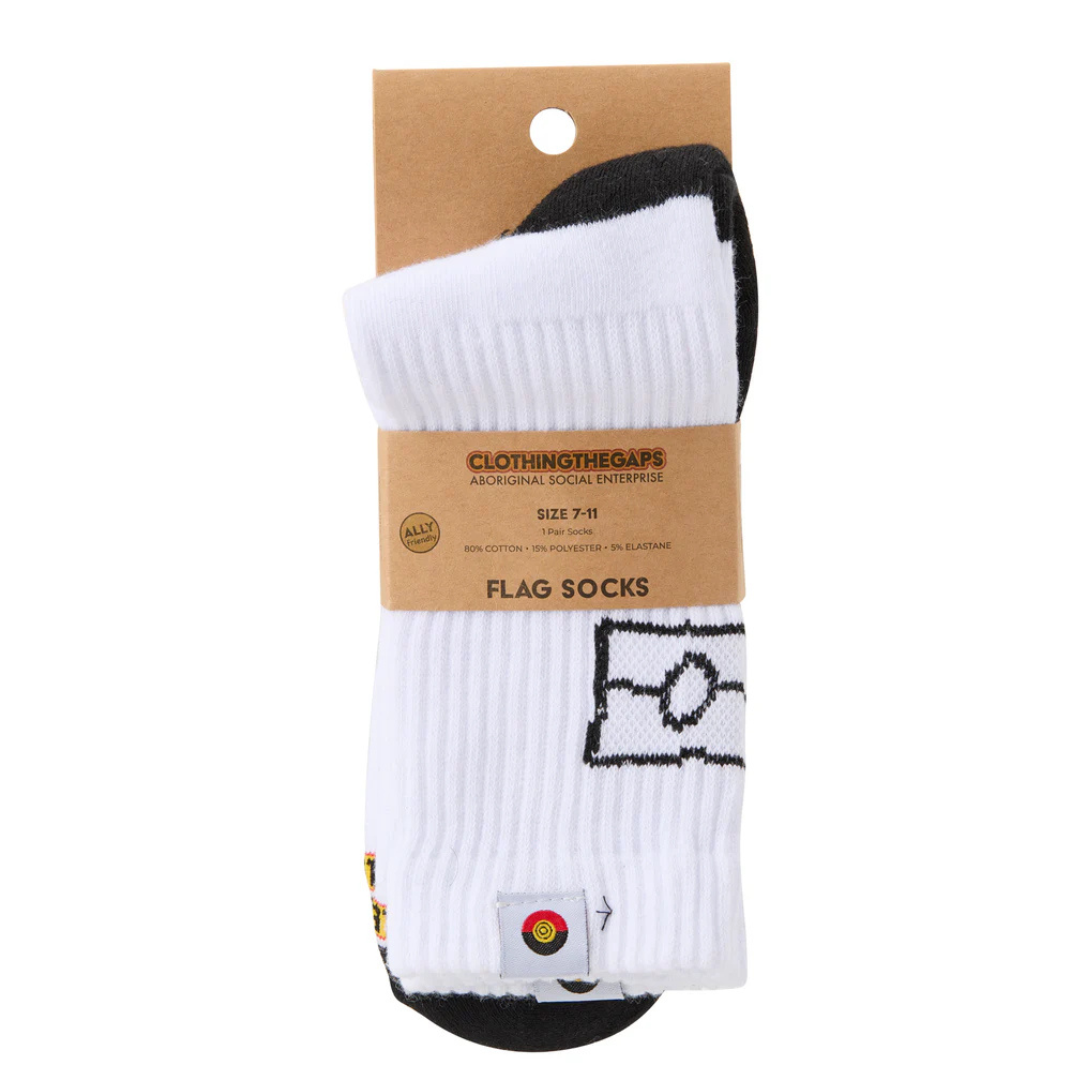 Clothing the Gaps - White Flag Socks