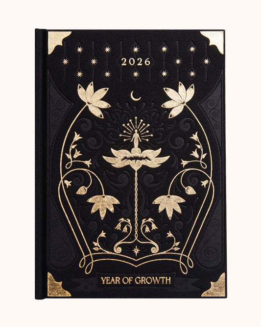 Dreamy Moons - 2026 Year of Growth Book (Onyx Black)