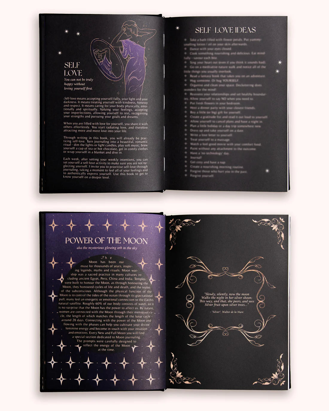 Dreamy Moons - 2026 Year of Growth Book (Onyx Black)