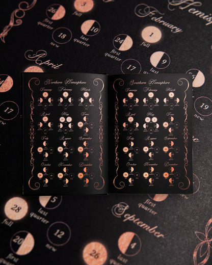 Dreamy Moons - 2026 Year of Growth Book (Vintage Rose)