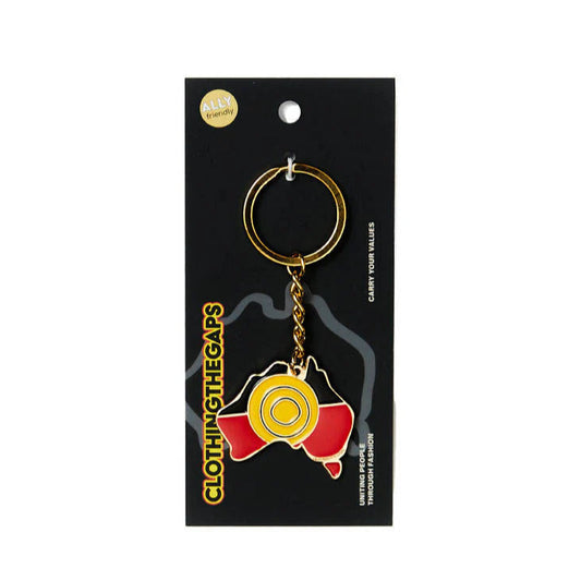 Clothing the Gaps - Aboriginal Land Keyring