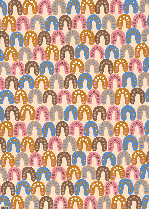 Earth Greetings - Recycled Folded Wrapping Paper | Being