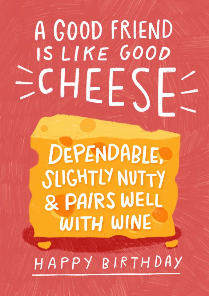 Pilea Press - Good Friends & Good Cheese